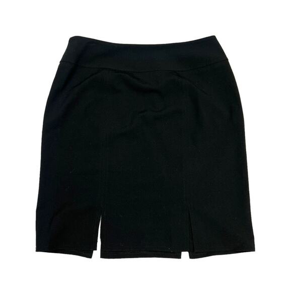 Adrienne Vittadini Studio Skirt Black Double Zip Front Women's 6 Career Office - Picture 13 of 13